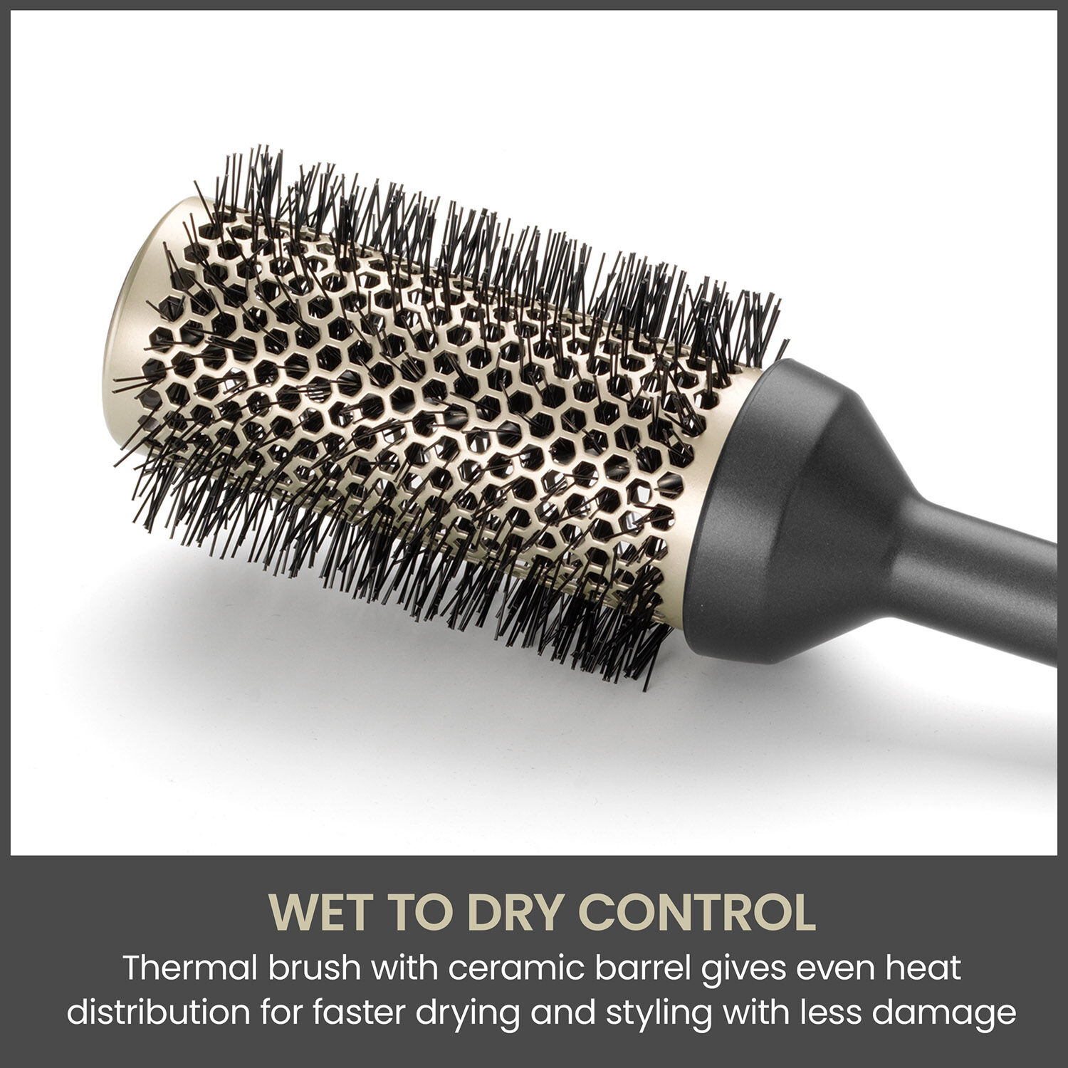 Wet to Dry Round Ceramic Blow-Dry Hair Brush